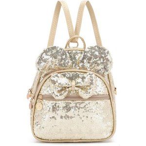 KL928 Girls Bowknot Polka Dot Cute Mini Backpack Small Daypacks Convertible